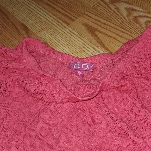 JLO Glo Pink Lace crop - Picture 2 of 3